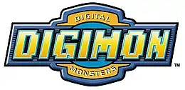 Logotype Digimon utilisé en Amérique du Nord, en Amérique latine, et en Europe.