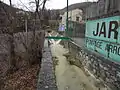 Vue du canal du pont bâche du ravin du Pointu, Digne.