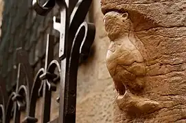 La chouette de l'église Notre-Dame de Dijon.