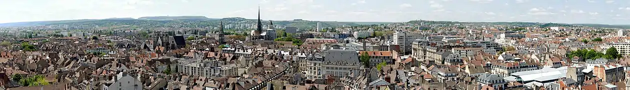 Le centre-ville de Dijon.