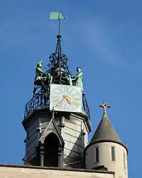 Le Jacquemart de l'église Notre-Dame de Dijon.