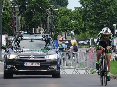 Serge Dewortelaer lors du contre-la-montre de la 3e étape du Tour de Belgique 2014 à Dixmude.