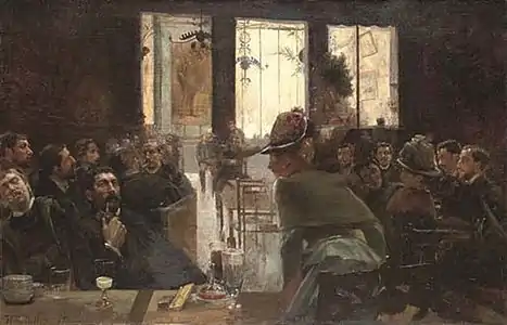 La Brasserie, huile sur toile (1886).