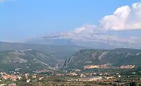 Le Dinara depuis Knin.