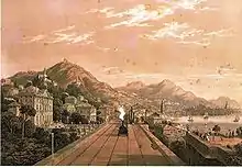 La ligne de chemin de fer Turin-Gênes et la Villa Di Negro Rosazza