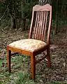 Galette d'assise amovible sur une chaise en bois, Allemagne, 1939.