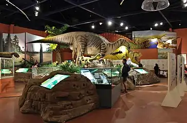 La salle consacrée aux dinosaures