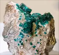 Dioptase - Tsumeb, Otjikoto Namibie (10 × 8 cm ; XX2,2cm)