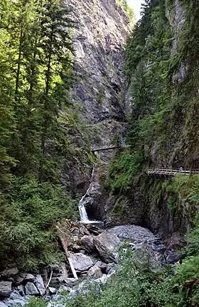 Vue des gorges de la Diosaz.