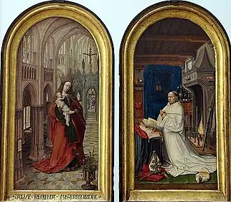 Maître de 1499, Diptyque de Chrétien de Hondt, abbé de Notre-Dame des Dunes, 1499 [255-256].