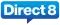 Dernier logo de Direct 8 du 31 août 2009 au 7 octobre 2012.