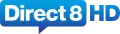 Premier et dernier logo de Direct 8 HD du 1er avril 2010 au 7 octobre 2012.