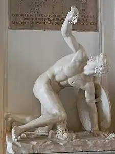 Restauration du torse de Discobole en Guerrier blessé, Rome, musées du Capitole.