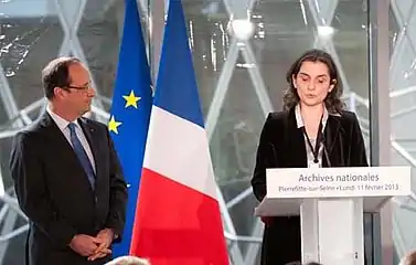 Archives nationales (France) : discours d'Agnès Magnien lors de l'inauguration du site de Pierrefitte-sur-Seine.