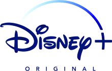 Logo des productions Disney+ Original. Le mot Original est écrit en lettres capitales bleu marine et assez espacées (O R I G I N A L) en dessous du logo Disney+ avec une taille d'écriture assez petite.