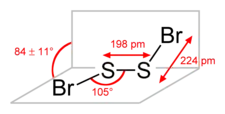 Image illustrative de l’article Dibromure de disoufre