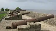 Canons fixes du Fort Diu