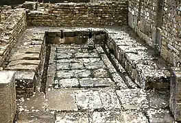 Toilettes publiques romaines