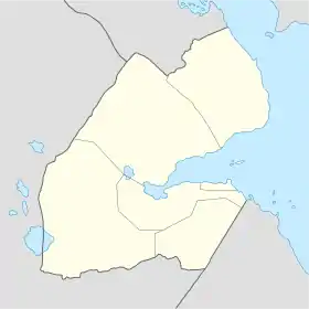 Carte des aéroports de Djibouti