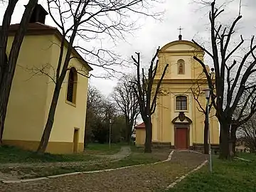 Dlažkovice : église Saint-Venceslas.