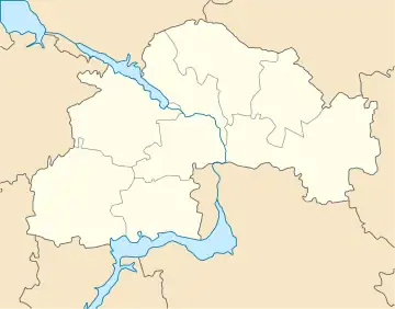 Carte de l'oblast de Dnipropetrovsk