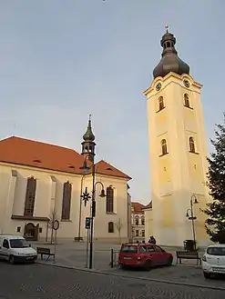 Dobřany  : église Saint-Nicolas.