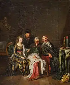 La Famille de Samuel Brunner (1796), Jegenstorf, château de Jegenstorf.