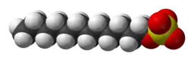 Modèle condensé de l'anion laurylsulfate