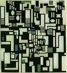 Theo van Doesburg Composition IX - D'après Les Joueurs de cartes, 1917-1918, Musée municipal de La Haye