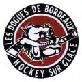 Le logo est un disque, rouge bordeaux en son centre avec un contour noir. Un Dogue de Bordeaux est représenté brisant une crosse avec sa gueule. Le nom de l'équipe et l'inscription « hockey sur glace » figurent en lettres capitales blanches sur le pourtour noir.