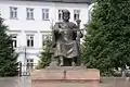 Statue édifiée en l'honneur de Iouri Dolgorouki, à Kostroma, Russie.