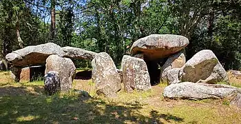 Dolmens de Keriaval, Carnac, Bretagne, France.