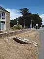 Dolmen du Conguel, vu vers l'est.