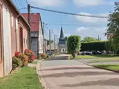 La rue Principale et l'église.