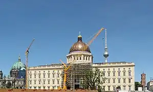 Le chantier de reconstruction en mai 2020.