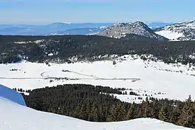 Domaine du centre nordique des Glières.