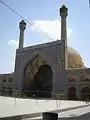 Exemple du style Khorasani: iwan central de la mosquée du vendredi, Ispahan.