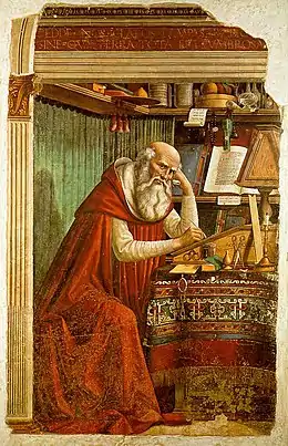 Saint Jérôme dans son étude de Domenico Ghirlandaio.
