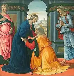 La Visitation par Domenico Ghirlandaio.