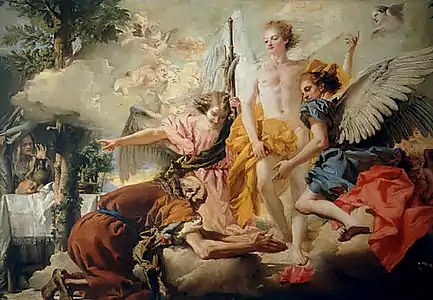 L'Apparition des trois anges à Abraham1773-1774, Gallerie dell'Accademia de Venise