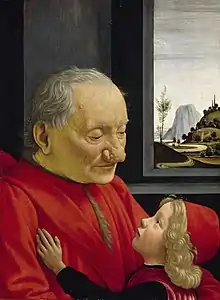 Portrait d'un vieillard et d'un jeune garçon Musée du Louvre, 1490