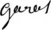 signature de Dominique Joseph Garat