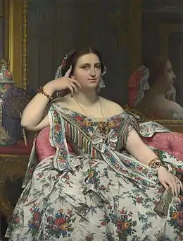Madame Moitessier (1856), huile sur toile, 120 × 92,1 cm, Londres, National Gallery of Art.