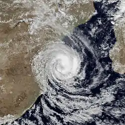 Arrivée de Domoina à proximité des côtes du Mozambique le 28 janvier 1984.