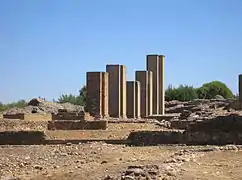 Ruines de l'édifice de l'Exèdre.