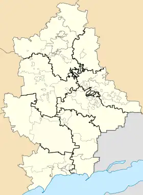 (Voir situation sur carte : oblast de Donetsk)