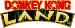 Donkey Kong Land est inscrit en gros sur deux lignes.