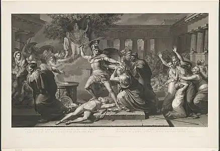 Morte di Priamo  (Mort de Priam) 1825