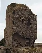 Les ruines du donjon.