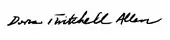 signature de Doris Twitchell Allen